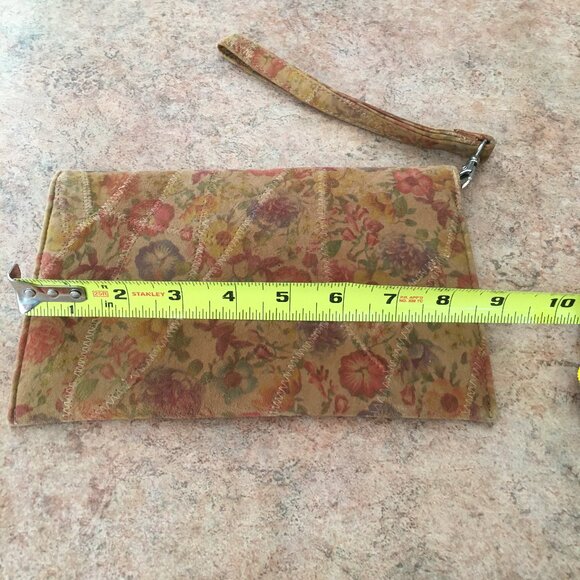 david jeffery floral wristlet bag - Picture 9 of 10